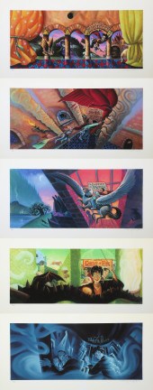 (5) Harry Potter giclee on pap