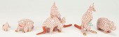 5 HEREND ANIMALS: KANGAROOS, H