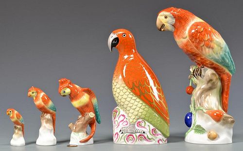 5 HEREND BIRDSCollection of 5