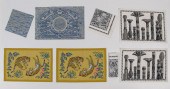 5 HERMES PLACEMATS: Two in a l