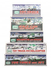 (5) Hess toy trucks, in origin