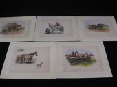 5 Horse Prints by Edwin Megarg