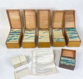 5 INDEX CARD BOXES LEDOUX RESE