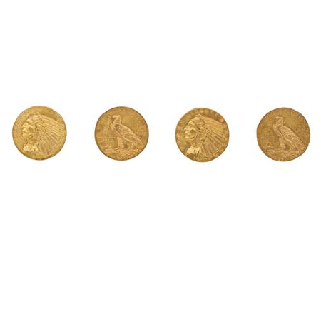 $5 Indian, Four Coins 	 