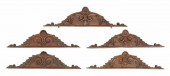 (5) ITALIAN CARVED FOLIATE SCR