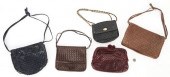 5 ITALIAN LEATHER BAGS, INCL.