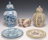 (5) ITALIAN MAJOLICA CHARGERS