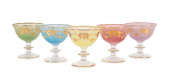 5 ITALIAN MULTI-COLOR GLASS &