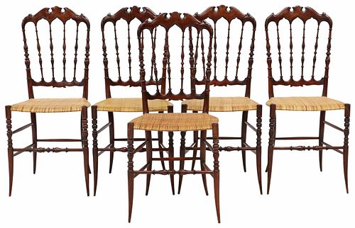 (5) ITALIAN STAINED BEECHWOOD