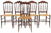 (5) ITALIAN STAINED BEECHWOOD