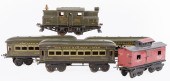 (5) IVES O GAUGE TOY TRAIN SET