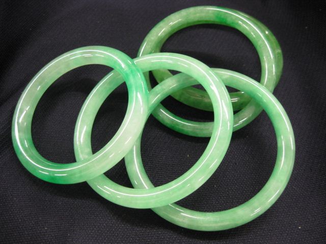 5 Jade Bangle Bracelet mottled