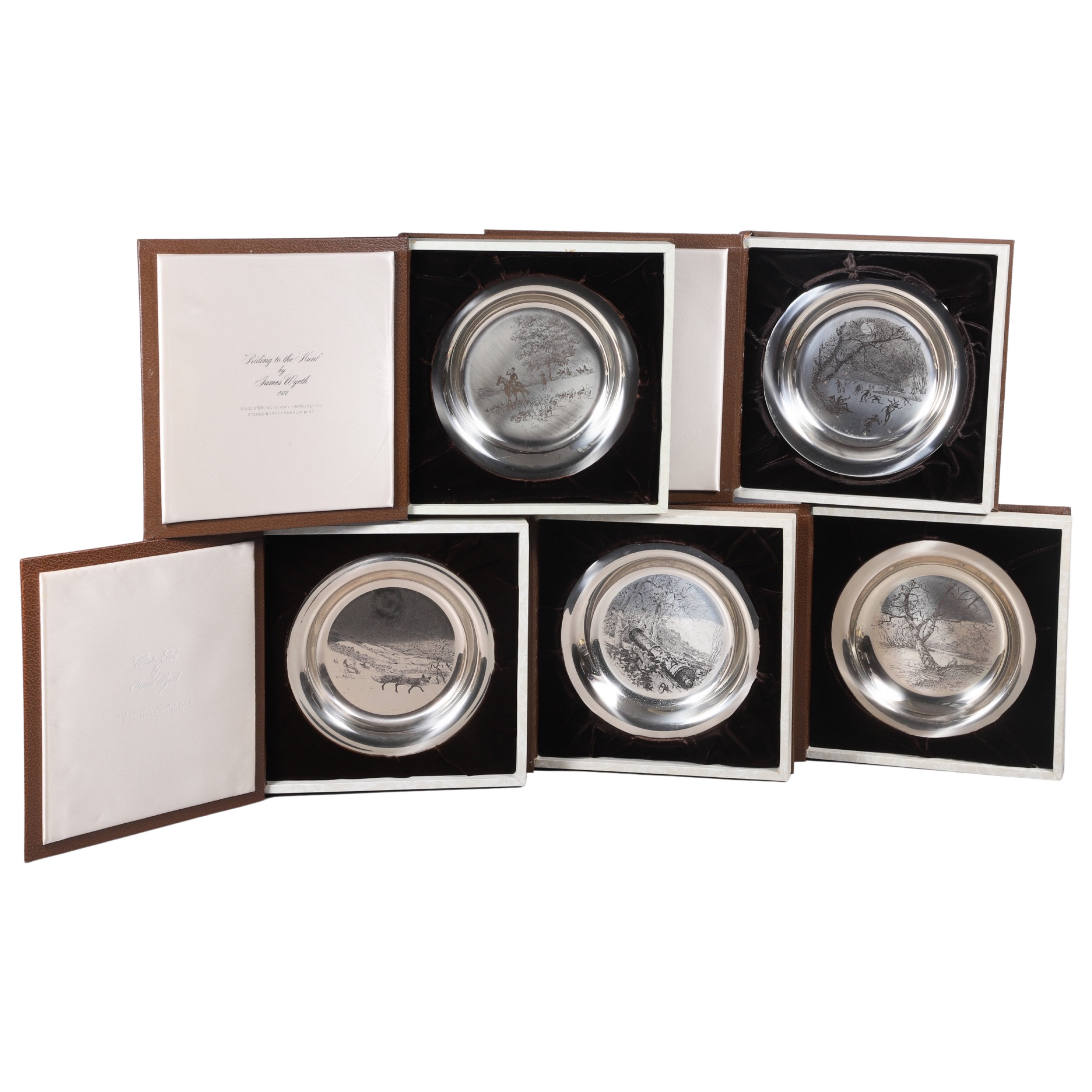 (5) James Wyeth sterling silver