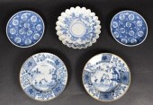 5 JAPANESE ARITA BOWLS AND PLA