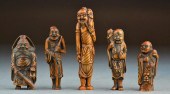 (5) Japanese Meji Period Carve