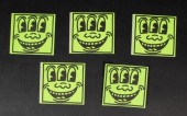 5 KEITH HARING 3 EYED FACE ORI