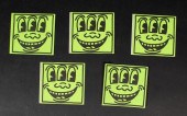 5 KEITH HARING 3 EYED FACE ORI