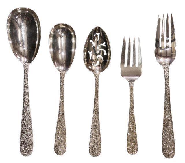 (5) KIRK & SON STERLING REPOUSSE