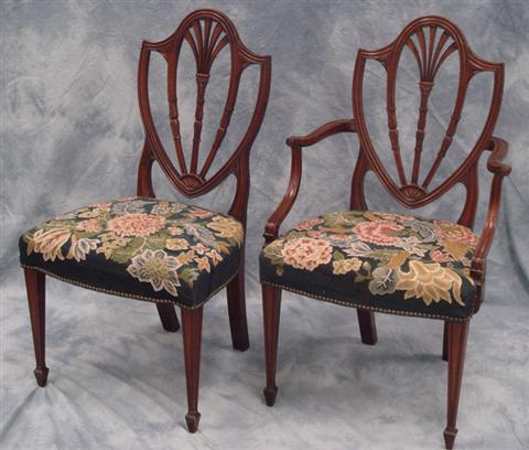 5 Kittinger carved mahogany