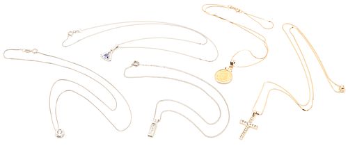5 LADIES' 14K YELLOW & WHITE GOLD