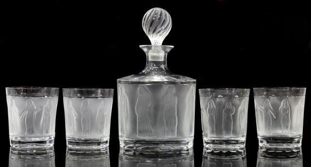 (5) LALIQUE 'FEMMES ANTIQUES'