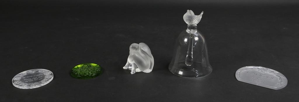 5 LALIQUE FRANCE DECORATIVE