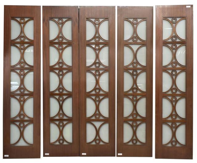 (5) LARGE MID-CENTURY ARCHITECTURAL