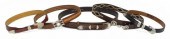 (5) LEATHER BELTS & BUCKLES, T