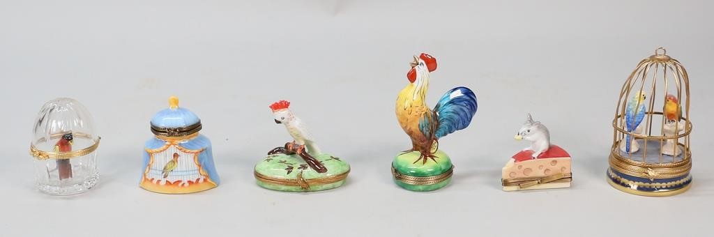 5 LIMOGES PORCELAIN ANIMAL BOXES6