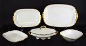 5 LIMOGES PORCELAIN SERVING PI