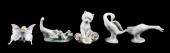 (5) Lladro bird, butterfly and