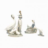 5 LLADRO & NAO SPANISH GLAZED
