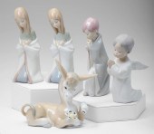 5 LLADRO PORCELAIN FIGURINES: