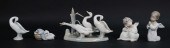 5 LLADRO PORCELAIN FIGURINES A