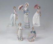 5 LLADRO PORCELAIN FIGURINES: