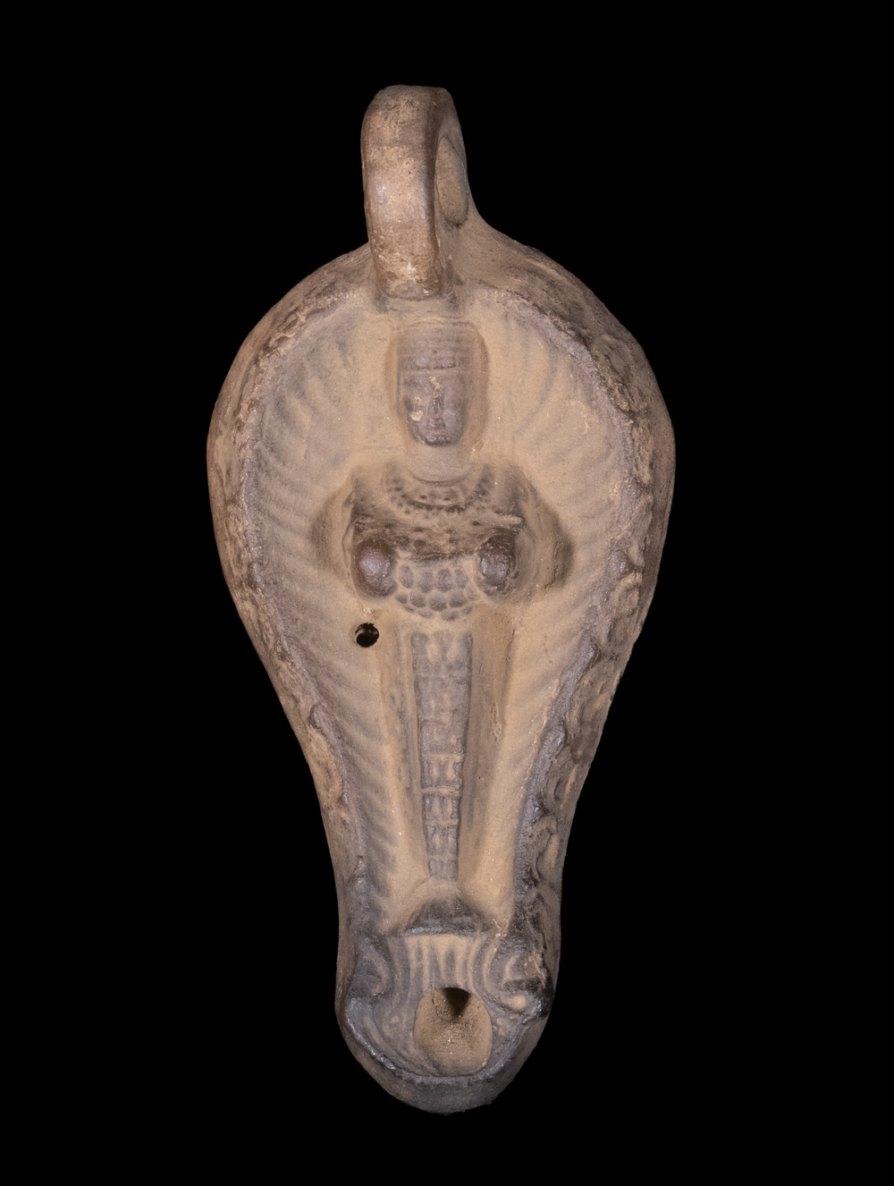 5" LONG OIL LAMP W/ GUARDIAN DESIGN
