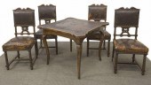 (5) LOUIS XV STYLE GAME TABLE