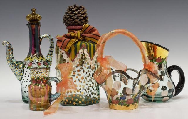 (5) MACKENZIE-CHILDS PAINTED