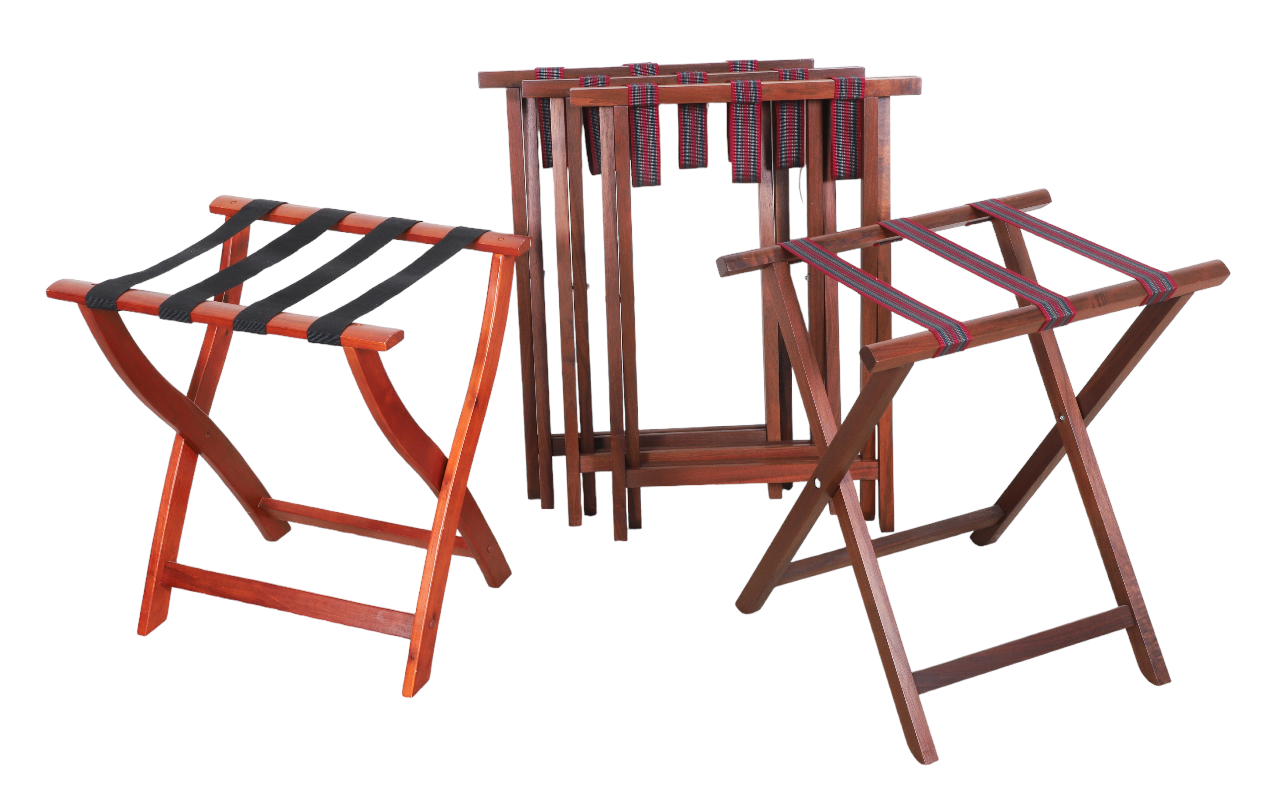 (5) mahogany folding butlers