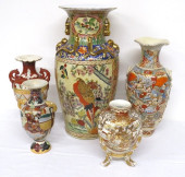 5 MEIJI SATSUMA DECORATED VASE