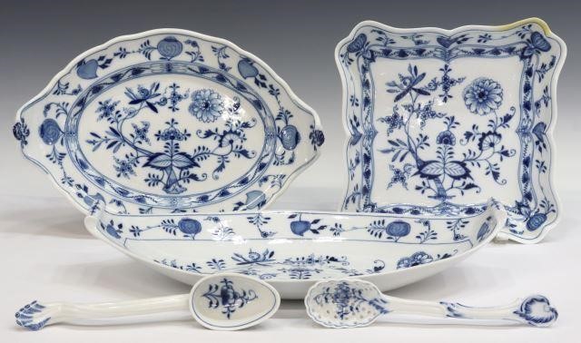(5) MEISSEN 'BLUE ONION'