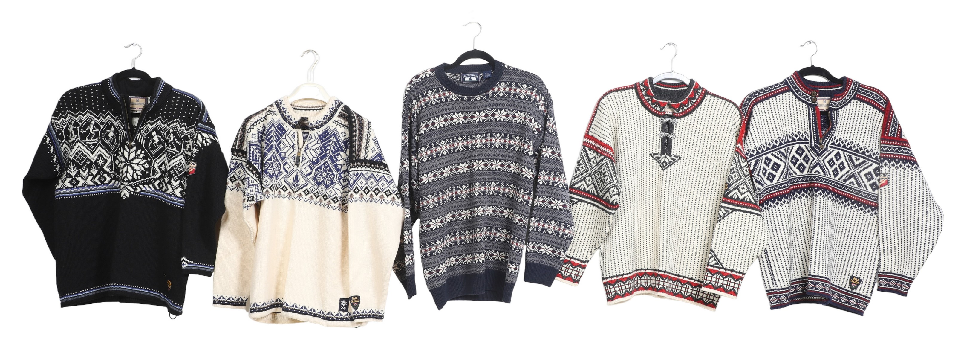 (5) Mens wool sweaters to include