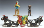 (5) MEXICAN FOLK ART POTTERY &