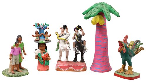 (5) MEXICO FOLK ART POTTERY