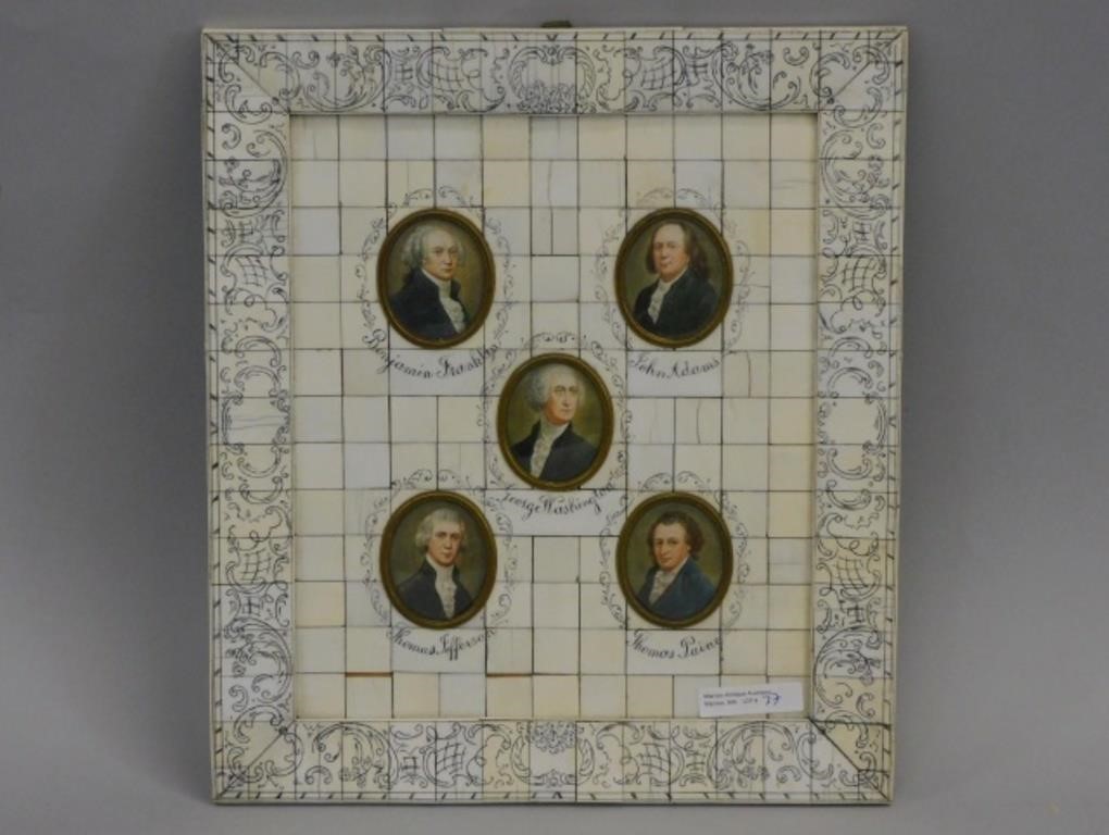(5) MINIATURE PORTRAITS OF THE