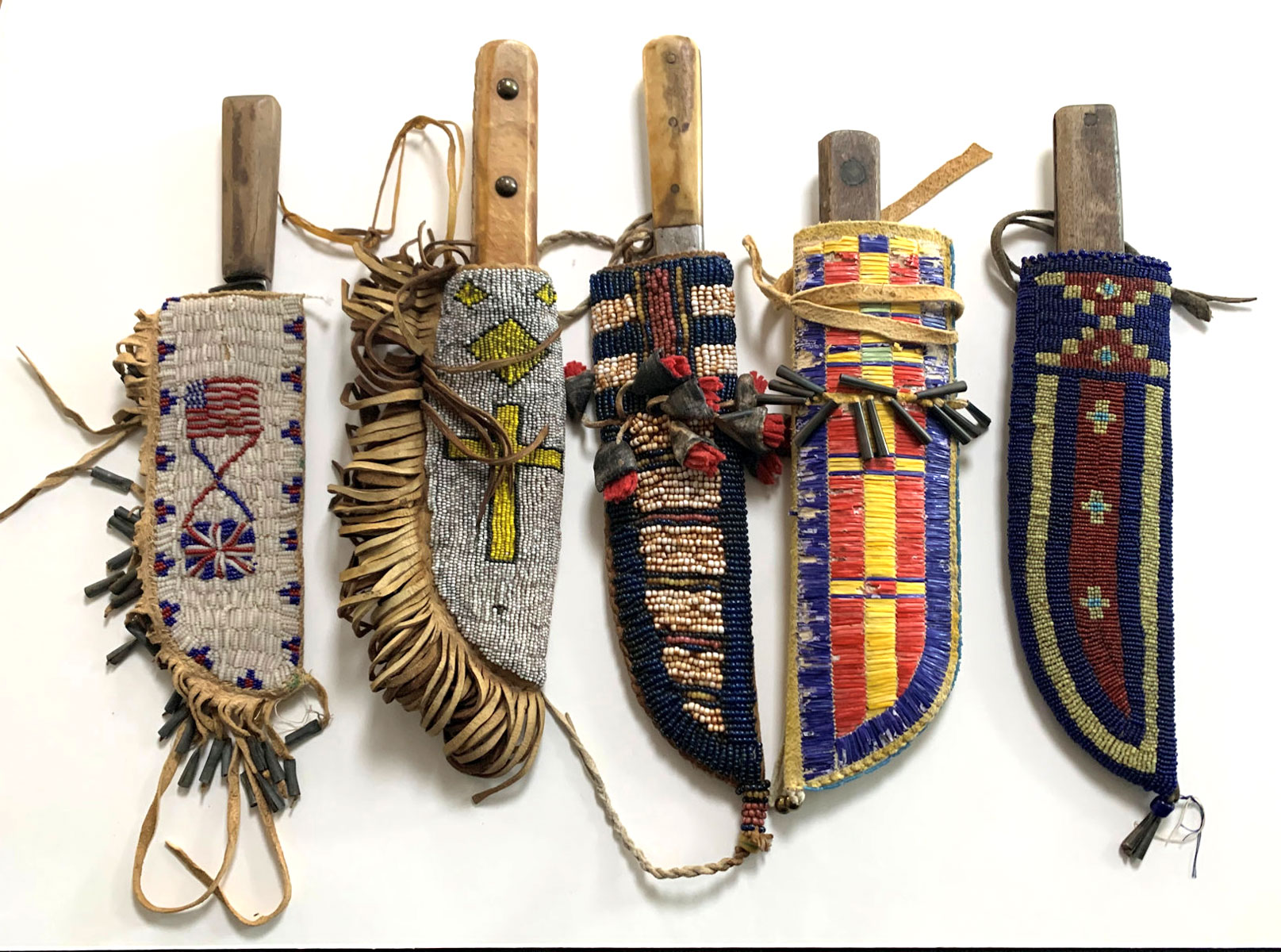 5 NATIVE AMERICAN INDIAN KNIFE