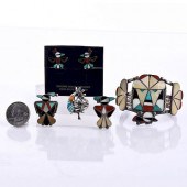 5 NATIVE AMERICAN SILVER BRACE