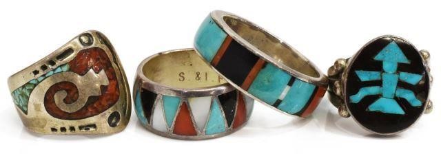 (5) NAVAJO & ZUNI SILVER