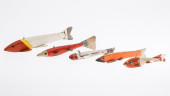 5 ORANGE &AMP; RED ICE FISHING