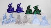 (5) Pair of glass Scottish Ter